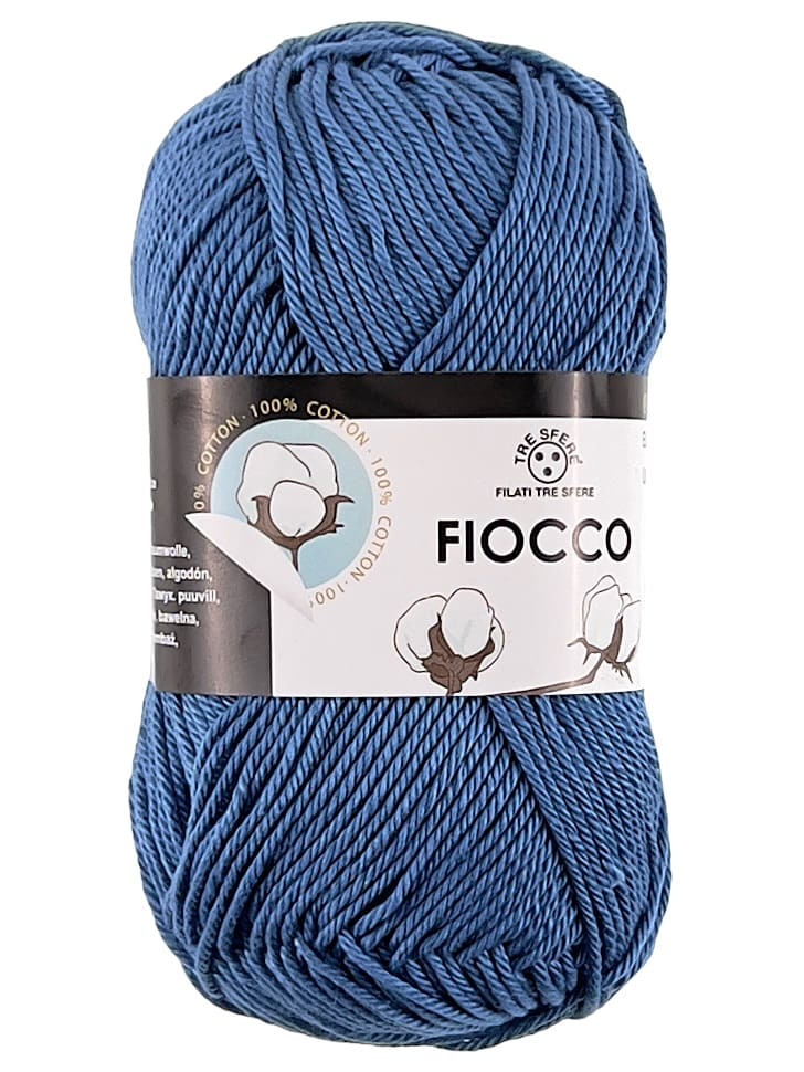 Fiocco Baumwollgarn Taubenblau 7521
